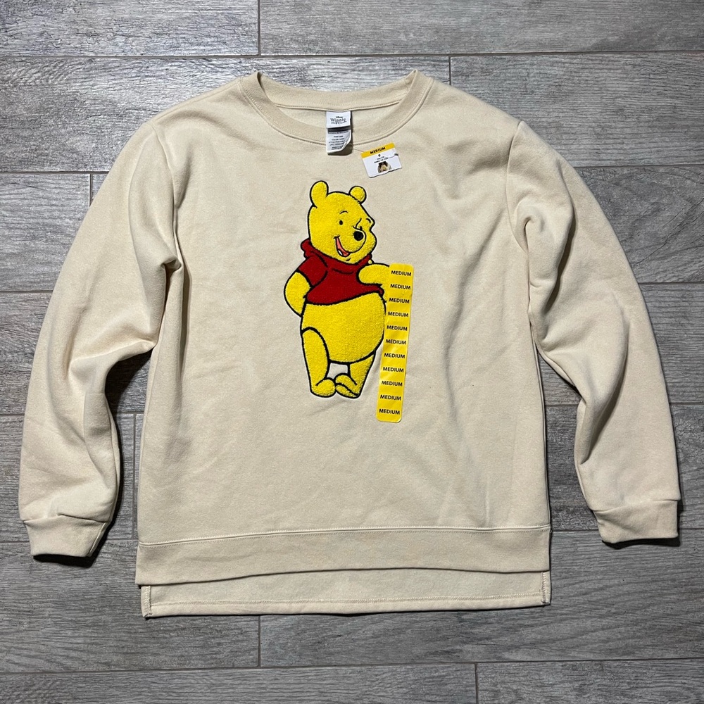 Disney Cream Crewneck Winnie the Pooh Sweater
